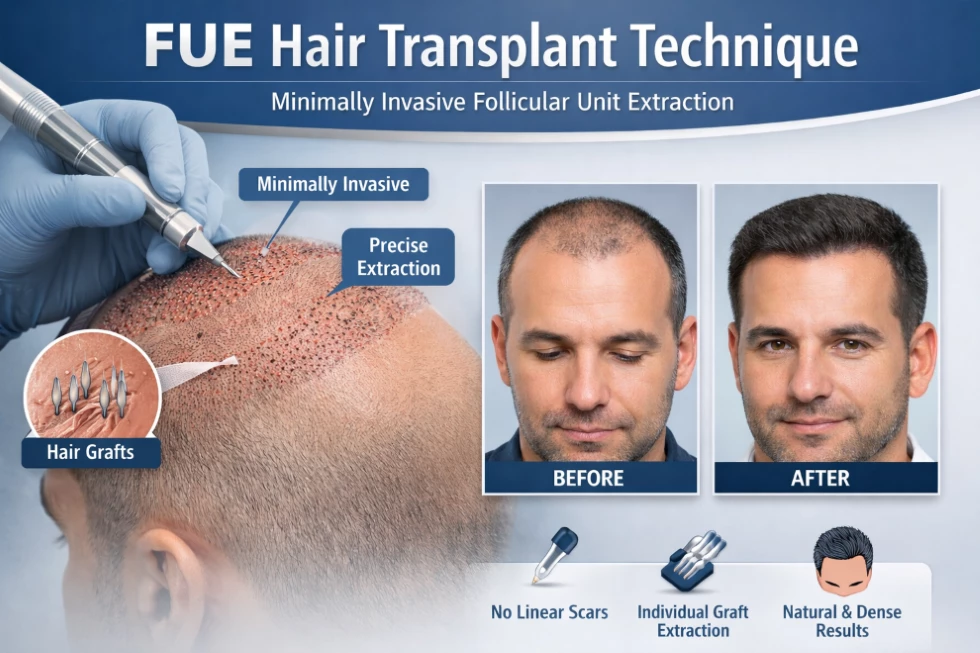 زراعة الشعر FUE